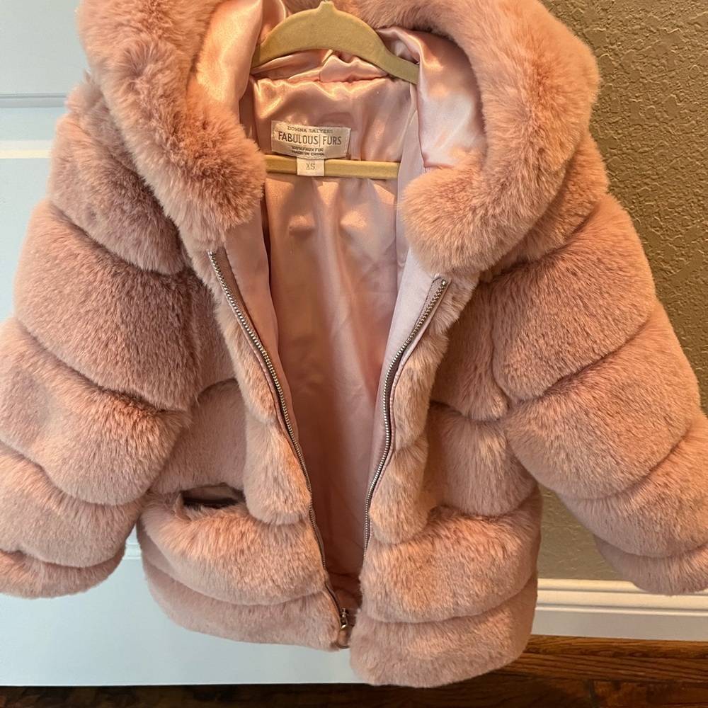 Fabulous Furs Blush Faux Fur Coat